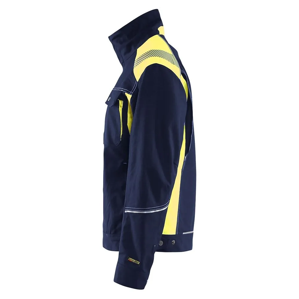 Bl&#xE5;kl&#xE4;der&#x20;4095-1370&#x20;Craftsman&#x20;Jacket&#x20;-&#x20;Navy&#x2F;High&#x20;Vis&#x20;Yellow