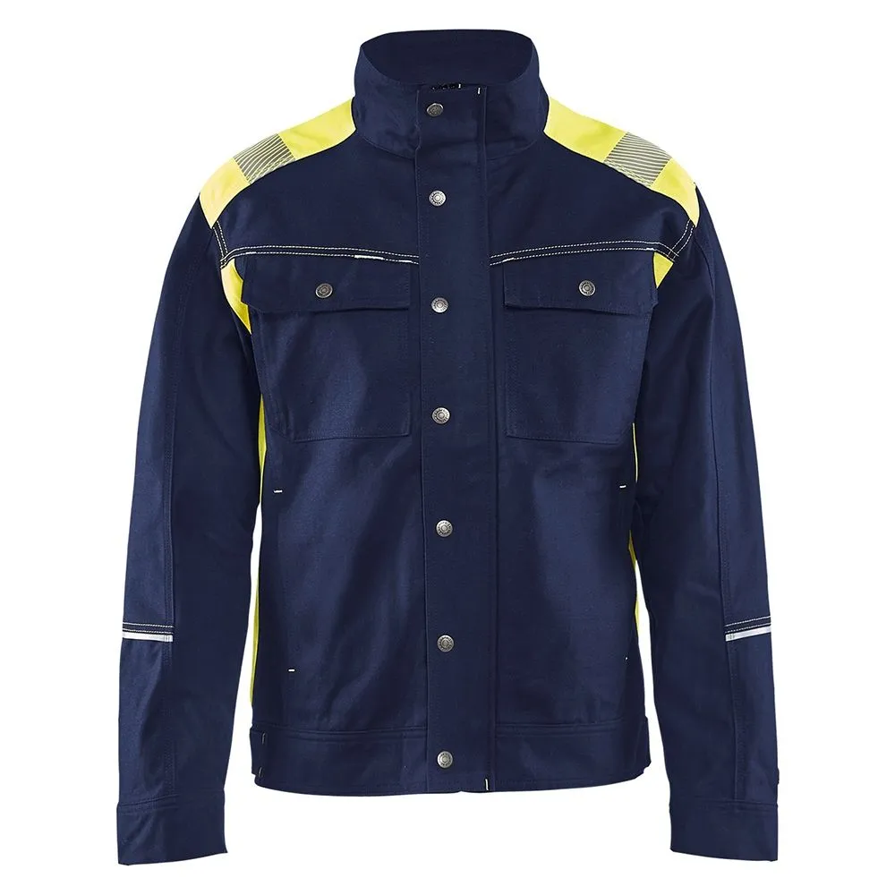 Bl&#xE5;kl&#xE4;der&#x20;4095-1370&#x20;Craftsman&#x20;Jacket&#x20;-&#x20;Navy&#x2F;High&#x20;Vis&#x20;Yellow