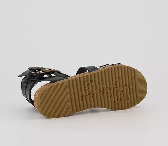 Blowfish Malibu Fandie Sandals Black/Leopard
