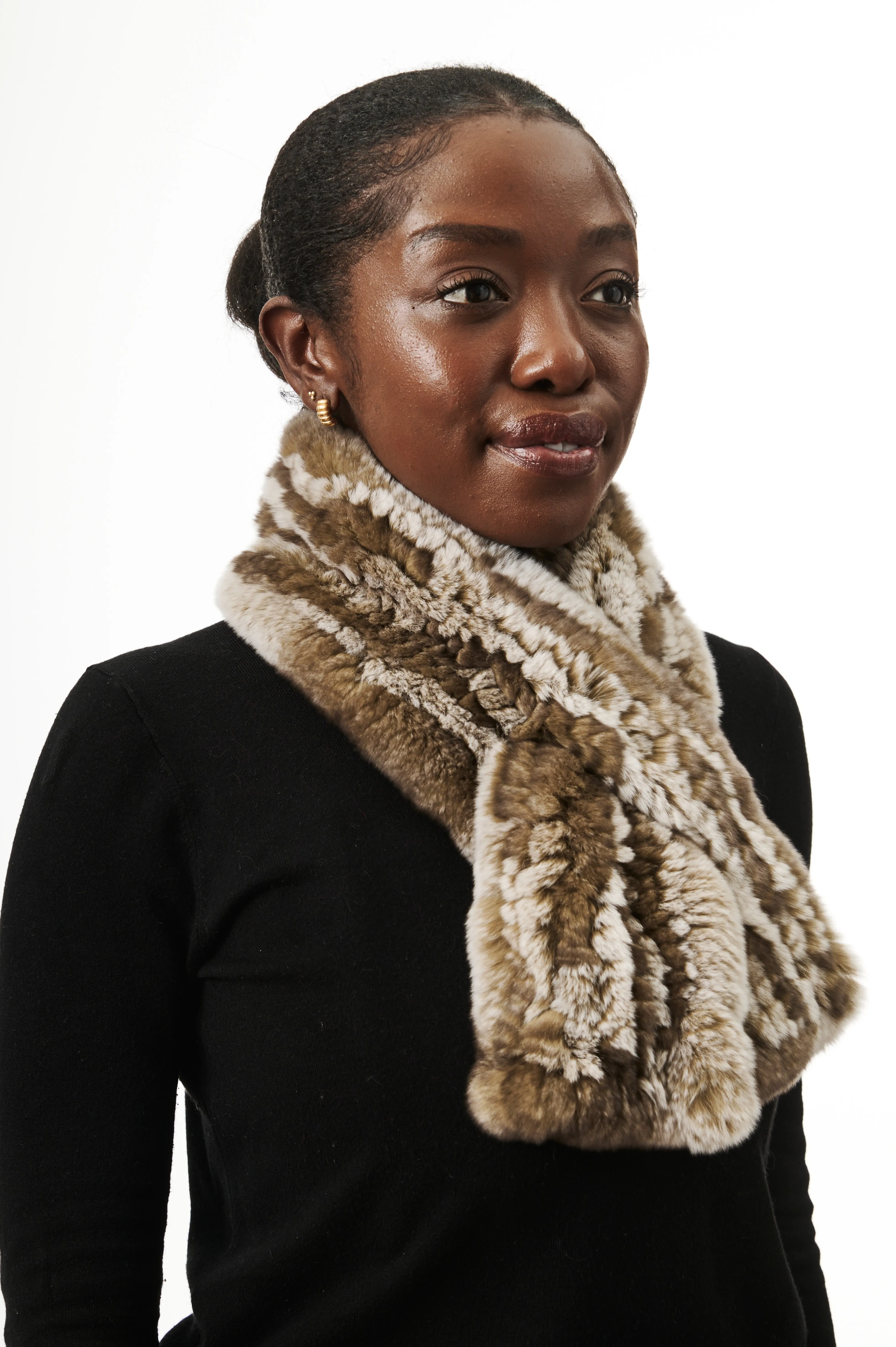 Ella Scarf I Taupe Snowtop