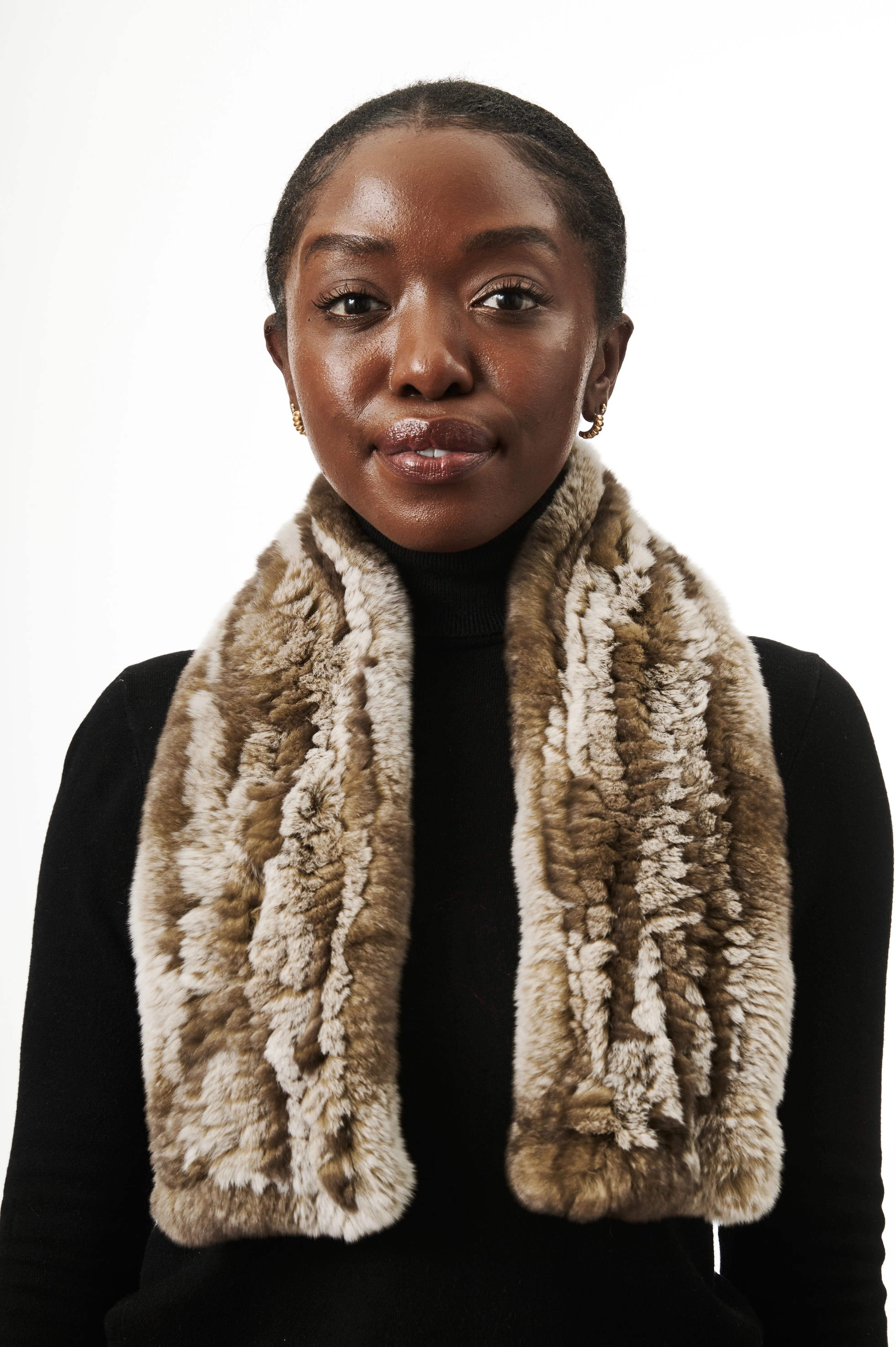Ella Scarf I Taupe Snowtop