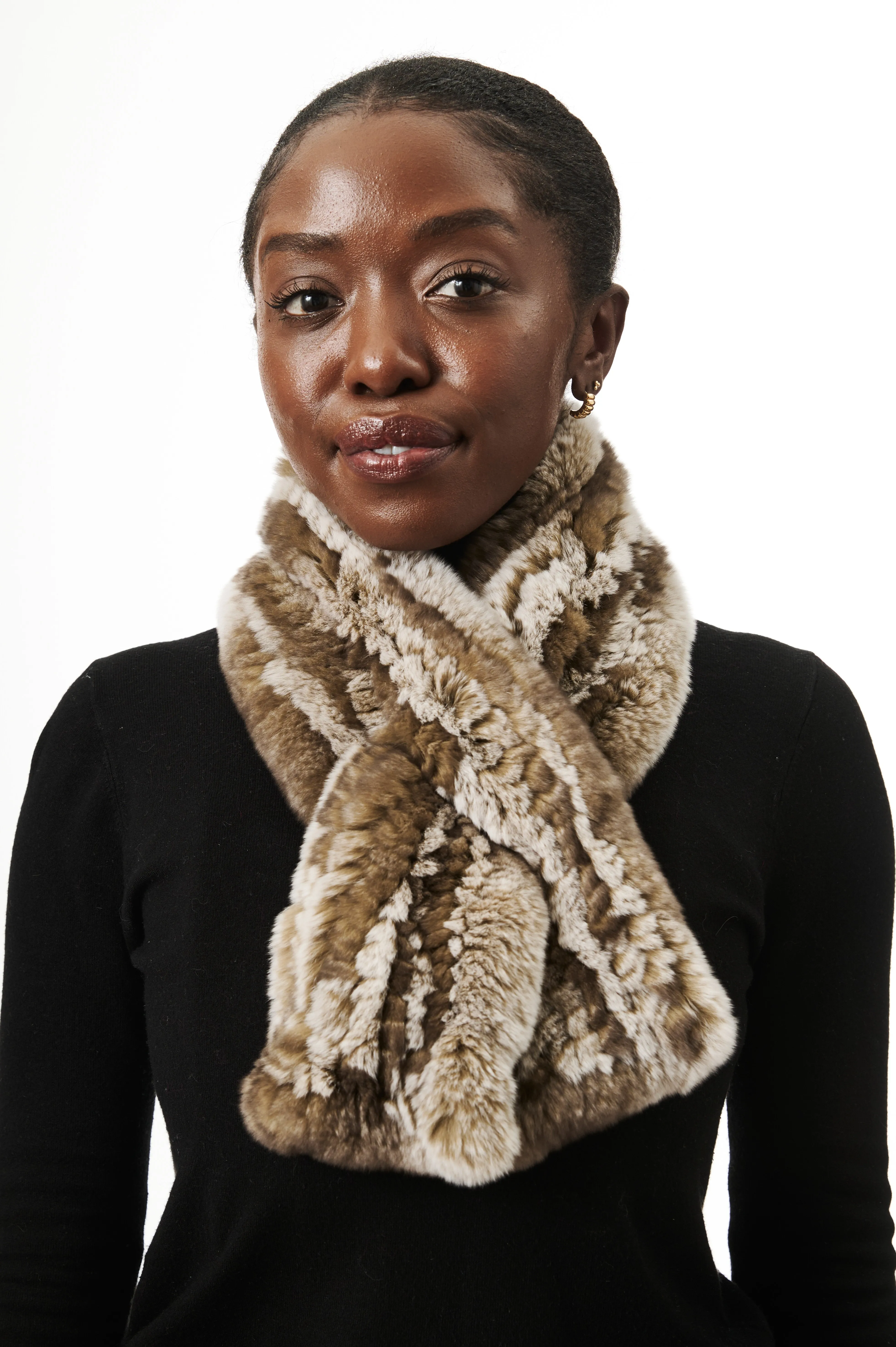 Ella Scarf I Taupe Snowtop