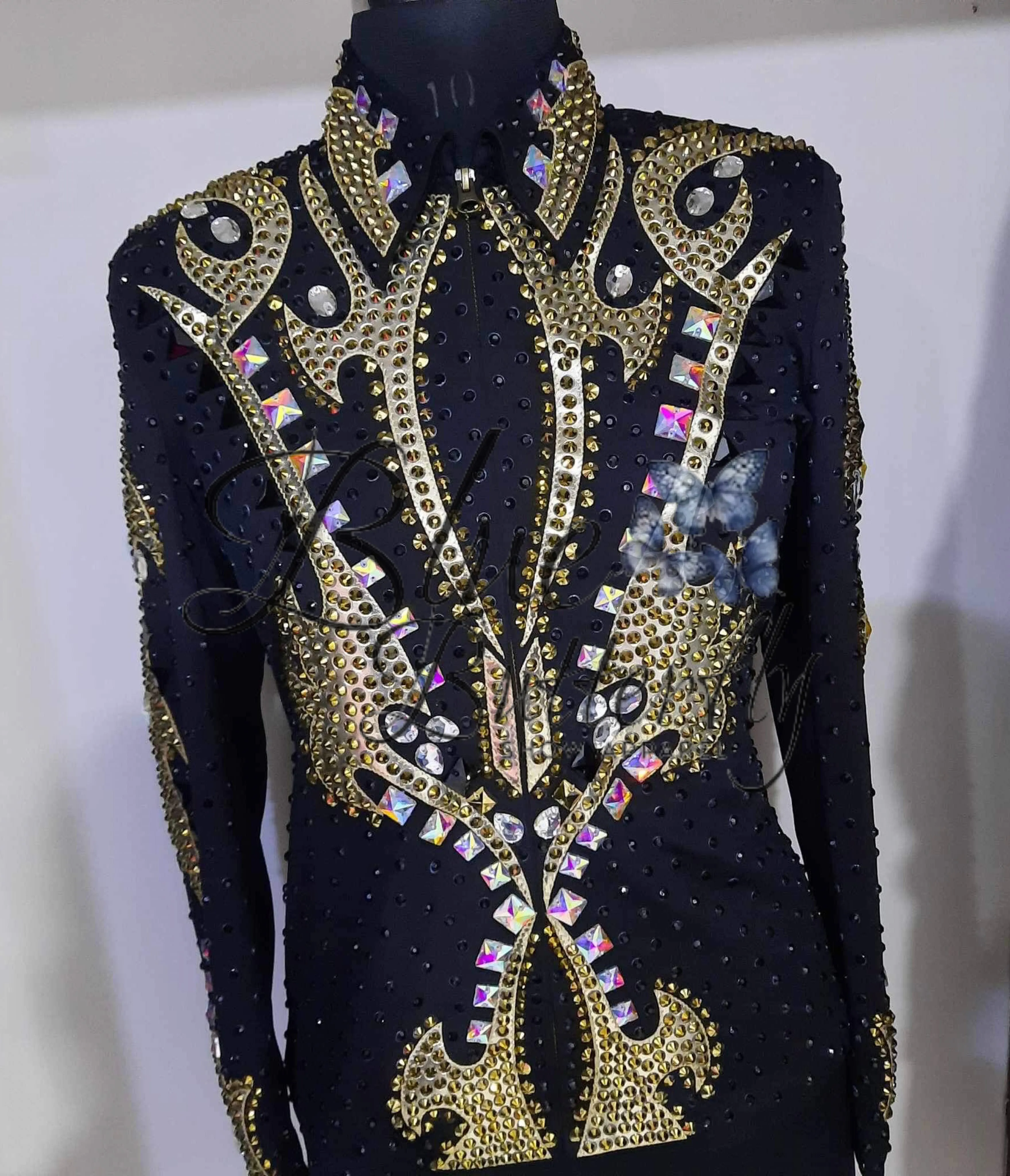 Gold Western Show Jacket