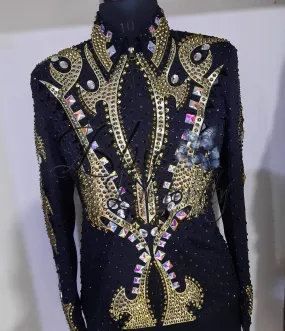 Gold Western Show Jacket
