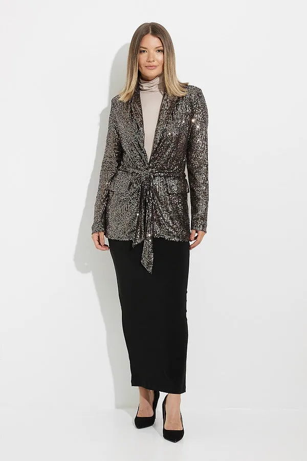 JOSEPH RIBKOFF 224263 Dazzle Me Blazer in Metallic Sequin