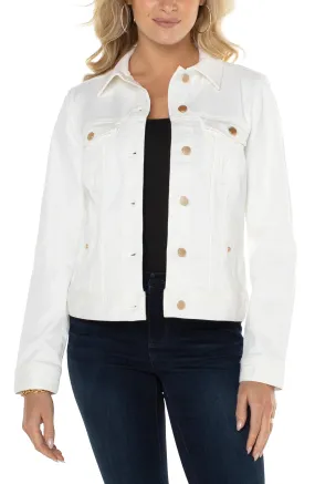 Liverpool Classic Jean Jacket- Porcelain LM10004WF