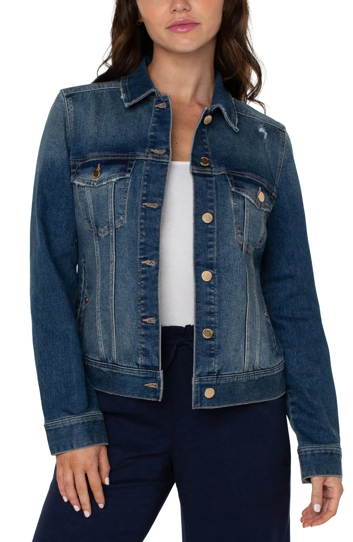 LIVERPOOL LM1004F23 Classic Jean Jacket