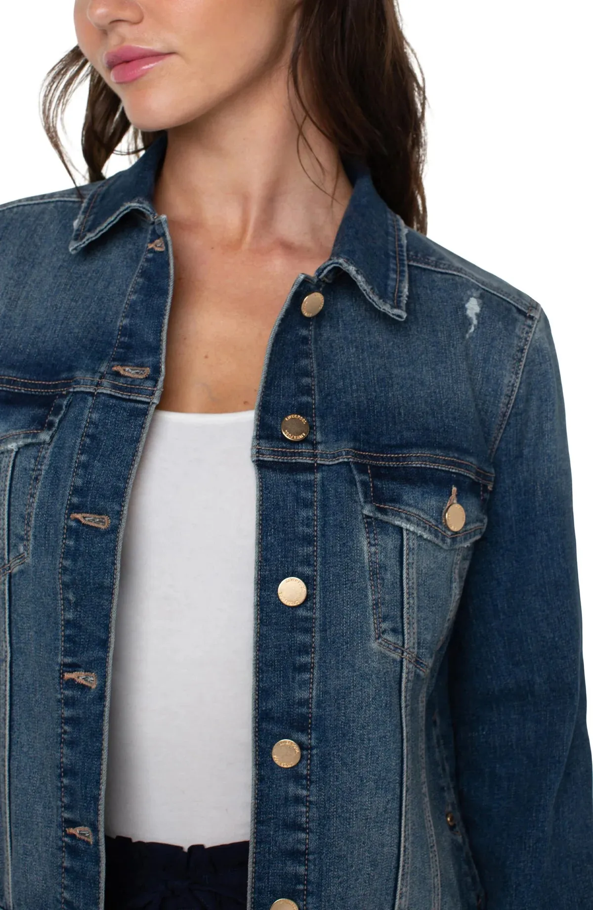 LIVERPOOL LM1004F23 Classic Jean Jacket