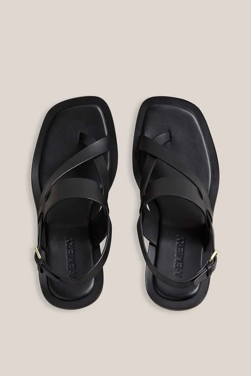 THE RYDER HEELDED SANDAL-BLACK