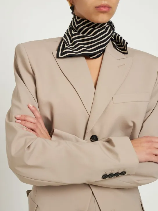 Toteme   Signature monogram silk scarf 