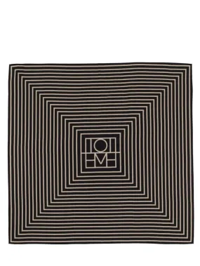 Toteme   Signature monogram silk scarf 