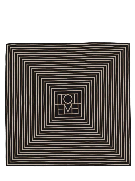 Toteme   Signature monogram silk scarf 